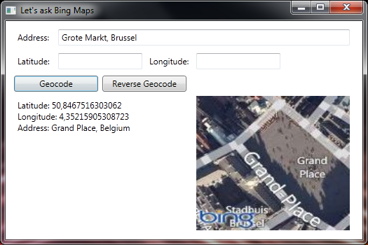 Bing Maps Imagery