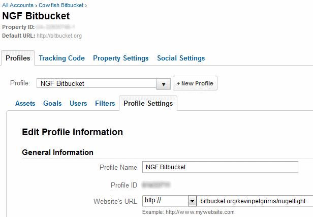 Google Analytics for BitBucket